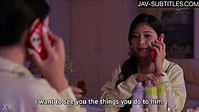 Japanese busty meguri and friend hibiki take turns fucking young guy's cock