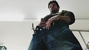 i sneak thru shop jerking my skinny cock to massive cumshot explosion