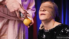 Stepbrother's Taste Game Tricks Angry Stepsis into Sloppy Dick Sucking