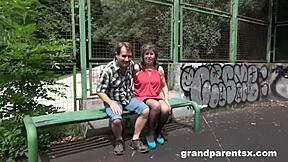 Grandparents Grab Teen For Cfnm Group Fuck