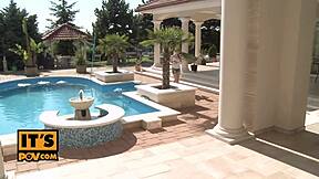 boss rams luna rival's hairy teen ass pov to keep her job