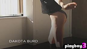 petite blonde milf strips clothes rips them showing hot body