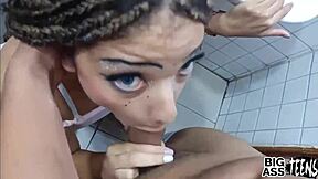 Stepdad Breaks Big Ass Bathroom Creampie