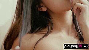 cira nerri, flashing that shaved pussy under ripped clothes for playboy tease?