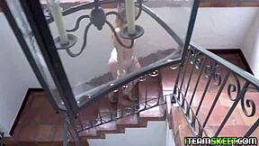 diana grace bends over for sweaty ass licking