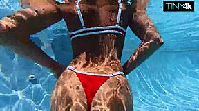 Skinny Summer Slut Cums Wild Riding Fat 10-Inch Monster Cock!