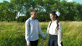 tiny 35kg 18yo petite brunette takes facial cumshot in mouth 1on1