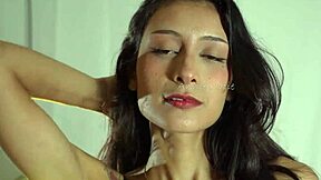 Skinny Tall Colombian With Narrow Ass Dances Freely In Photoshoot