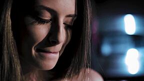 Sexy petite teen Kyler Quinn masturbates before blowjob with mature Elexis Monroe