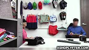 security officer pounds adira allure's pussy hard at work