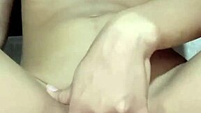 horny petite teen hottie fingers tight pussy solo softcore