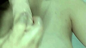 Redhead toys pussy in yellow lingerie red panties