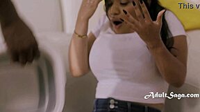 Busty Petite Girl Yields to Neighbor's Blackmail and Monster Cock