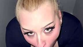 oops, that closet blowjob ended in sloppy facial cumshot