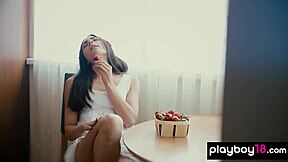 cira nerri, flashing that shaved pussy under ripped clothes for playboy tease?