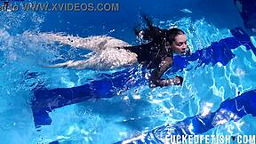 Petite Latina Jessica Bunny Wet Pussy Underwater Pool