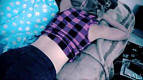 stepdad sneaks in and pounds resting stepdaughter's tight pussy hard