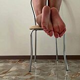 Popolne noge in stopala v Annaforias fetiš solo z nogami