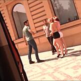 我不敢相信那个业余鸡巴多么用力猛干我们这些小猫咪，在眼镜上射精！