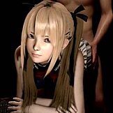 Jag kan inte sluta titta på Marie Rose i heta 3D hentai stol-scen!