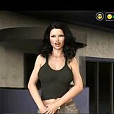 Horny milf tar enorm kuk i offentlig kino