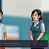 Bustnatá blondínka Roxxy sa rozhorúči v sprchovej scéne