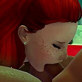 Kestätkö tätä pientä punatukkaista? Kaksoispenetraatio ja kurkkusyvyys seksissä!