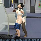 Ей, защо този стар перверзник опипва млада 18+ студентка в метрото?