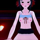 Ja jebem Kaguyu Shinomiyu i svršavam joj u pičku u hentaju Ljubav je rat, toliko je slatka