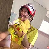 Ladyboy Yoyo bareback blowjob wow!