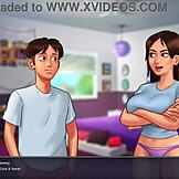 Summertime Saga: Adik Tiri Jenny Dikongkek Keras Oleh Kote Gergasi Abang Tiri Di Bilik Asrama.