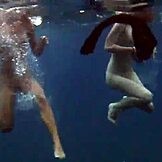 与性感宝贝在特内里费岛水下的海上冒险