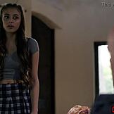 Stepfather spanks stepdaughter before intense anal discipline session.