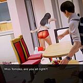 Академия ваифу, миниатюрная 18+ девчонка 18+ хвастается идеальной жопой на интервью