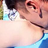 Nozomi Koizumi kasih blowjob intensif cumshot ke pacar