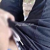 Asiatică excitată fute în pădure să evite soțul?